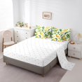 thumbnail image 3 of Erosebridal Cartoon Lemon Bedding Sets Full Size, Tropical Fruit Comforter Sets with Sheets, Summer Theme Room Decor, Reversible 7pcs, 3 of 5