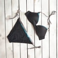 thumbnail image 2 of LSLJS Women Ensemble Deux Pièces Imprimé Uni Split Sets Grande Taille Tenue de Plage Swimsuit Bikini, 2 of 4