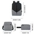 thumbnail image 1 of 3-Piece USB Charging Laptop Backpack Set Organized Compartments Padded Shoulder Strap for 15.6 Inch Laptop Travel Business School Durable Polyester Fabric, 1 of 9