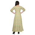thumbnail image 3 of Moomaya Robe Longue à Col Rond à Manches 3/4 pour Femmes Grande Taille Vêtements d'Été, 3 of 3