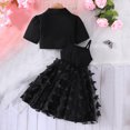 thumbnail image 4 of DecSea Ensemble 2 Pcs Couleur Unie pour Filles Blazer & Robe en Tulle Tenue Formelle Élégante, 4 of 8
