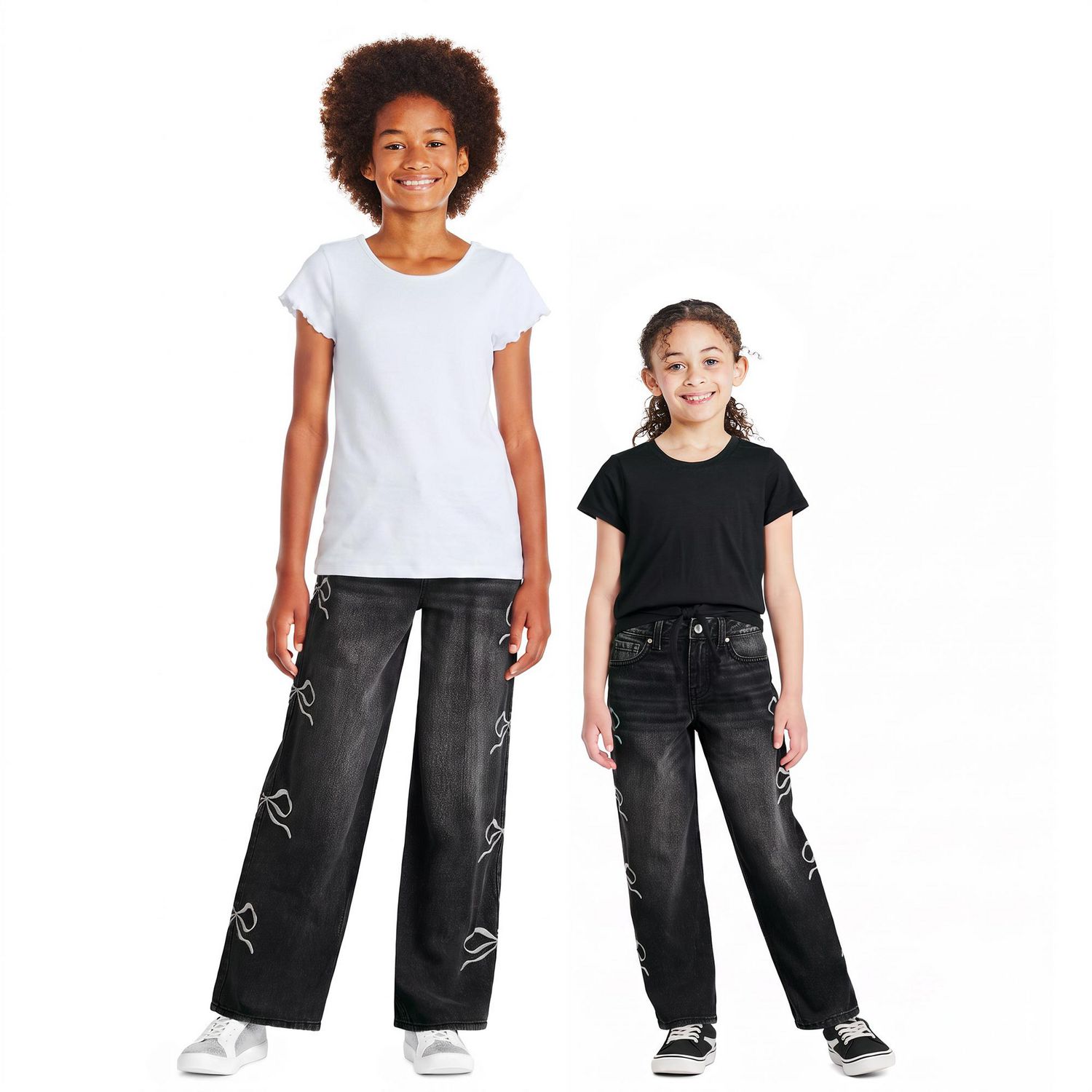 George Girls' Side Bow Embroidered Jean
