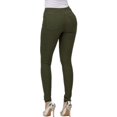 thumbnail image 4 of Jeans Taille Haute à Jambe Droite pour Femmes de Couleur Unie, 4 of 6