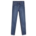 thumbnail image 1 of Women Solid Color Jeans  Winter Adults High Waisted Fleece Lined Jeggings with Pockets, 1 of 3