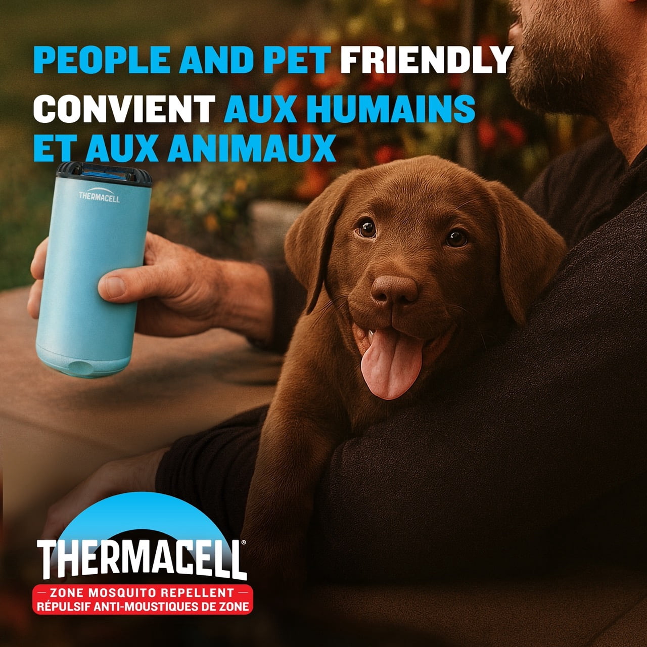 Thermacell Fuel-ZoneGuard Base Fuel Powered Mosquito Repeller with 12-Hr Refill