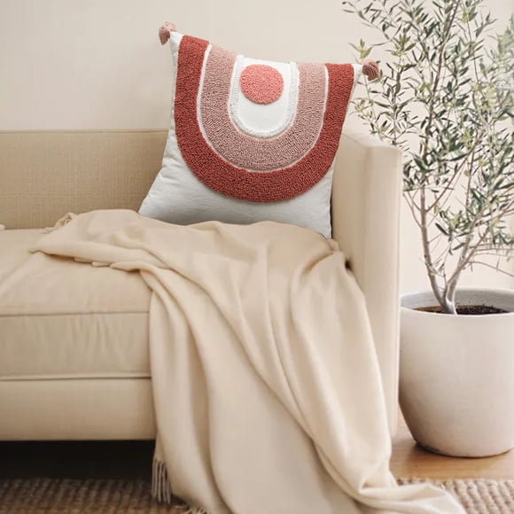 SASHENHG Tassel Pillow Living Room Sofa Modern Cute Cushion Rectangle Cushion Cushion Cover Ersonalized Detachable Pillowcase