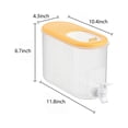 thumbnail image 2 of EGNMCR Storage Containers 3.5L Cold Kettle With Faucet In Refrigerator, Large Capacity Water Iced Juice Lemonade Water Jug Fruit Teapot Bucket Drink Container For Garden Home Party Cold kettle, 2 of 5