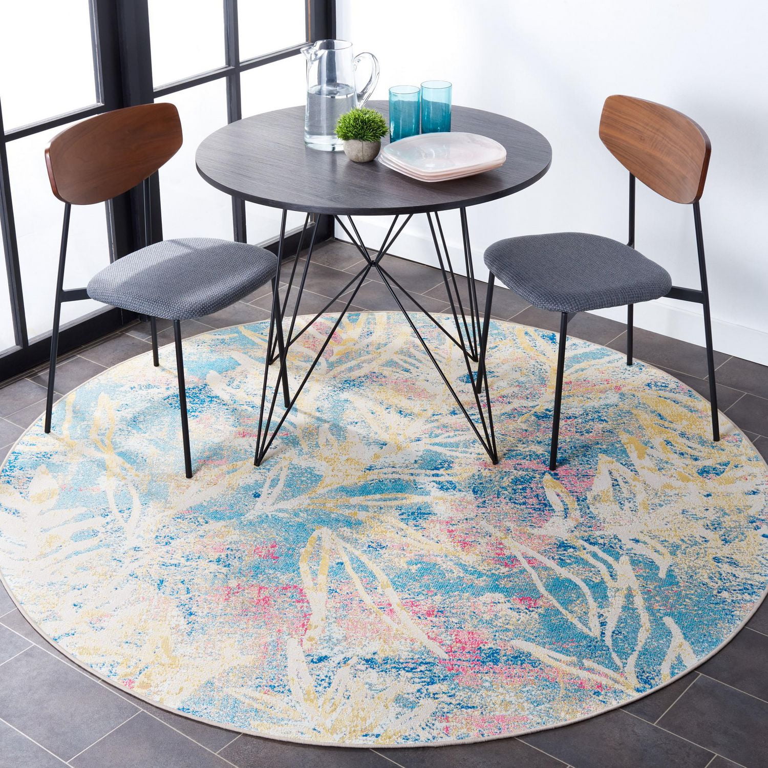 SAFAVIEH Barbados Tobon Tapis Floral Intérieur/Extérieur