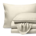 thumbnail image 1 of Bare Home Linen Sheet Set - Deep Pocket - Breathable - 4-Pieces - Queen, Natural, 1 of 6