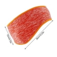 thumbnail image 3 of stanreset Bandeau de Course d'Hiver Coupe-Vent Protège-Oreilles Élastique en Polaire Protection Auditive Style Simple pour Extérieur Orange, 3 of 6