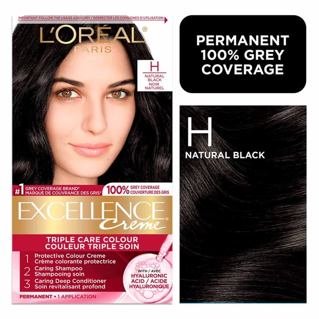 L'Oréal Paris Excellence Crème Coloration Cheveux, Coloration Permanente à l'Acide Hyaluronique