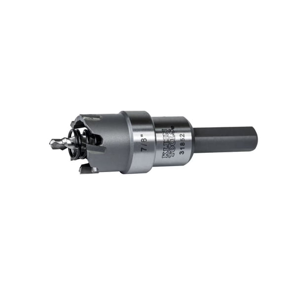 Klein Tools 31875 Coupe-Trou en Carbure 7/8 Pouces avec Ressort d'Éjection et Embout Pilote