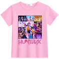 thumbnail image 3 of T-shirt K-pop pour Filles Mignon Dessin Animé Graphique Tendance Drôle T-Shirts Hauts Roses Enfants Manches Courtes Col Rond, 3 of 3