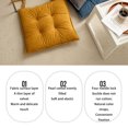 thumbnail image 4 of Chair Cushion Fixed Rope Seat Square Pad Seat Pad Square with Straps Pillows Non-Slide Washable Tear-Resistance for Bedroom Student Beige, 4 of 8