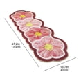 thumbnail image 3 of EGNMCR Bathroom Rugs, Rugs for Living Room, Area Rug, Bath Mat Flower Bedroom Bedside Blanket-living Room Coffee Table Blanket- Window Fully Covered With Blanket And Against-slip Carpet Floor Rugs, 3 of 6