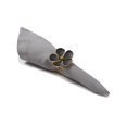 thumbnail image 3 of Daisy Black and Gold Napkin Ring, Set of 4, 3 of 3