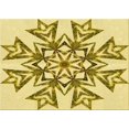thumbnail image 1 of Ahgly Company Machine Washable Indoor Rectangle Transitional Dark Golden Rod Brown Area Rugs, 6' x 9', 1 of 7