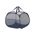 thumbnail image 2 of Mesh Laundry Hamper, Wide Opening With Side Pocket, Breathable Sturdy Foldable Space Saving, For Laundry Clothes Storage, Portable Travel Companion, Easy To Store, 2 of 7