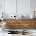 thumbnail image 4 of Faux Cowhide Mini Brown & White Speckle Accent Rug, 4 of 6