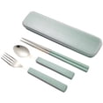 thumbnail image 2 of Dvkptbk 3Pcs/Set Spoon Fork Chopsticks Stainless Steel Travel Cutlery Tableware Box Home & Garden, 2 of 3
