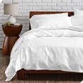 thumbnail image 1 of Bare Home Organic Cotton Duvet Cover Set, 300 Thread Count, Percale Weave, King/Cal King, White, 1 of 5