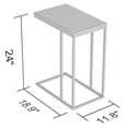 thumbnail image 2 of Safdie & Co. Table D'Appoint 19L C Verre Métal Noir, 2 of 4