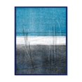 thumbnail image 1 of Designart Teal Meets Grey Abstract Art FLOAT FRAME WALL ART, 1 of 3