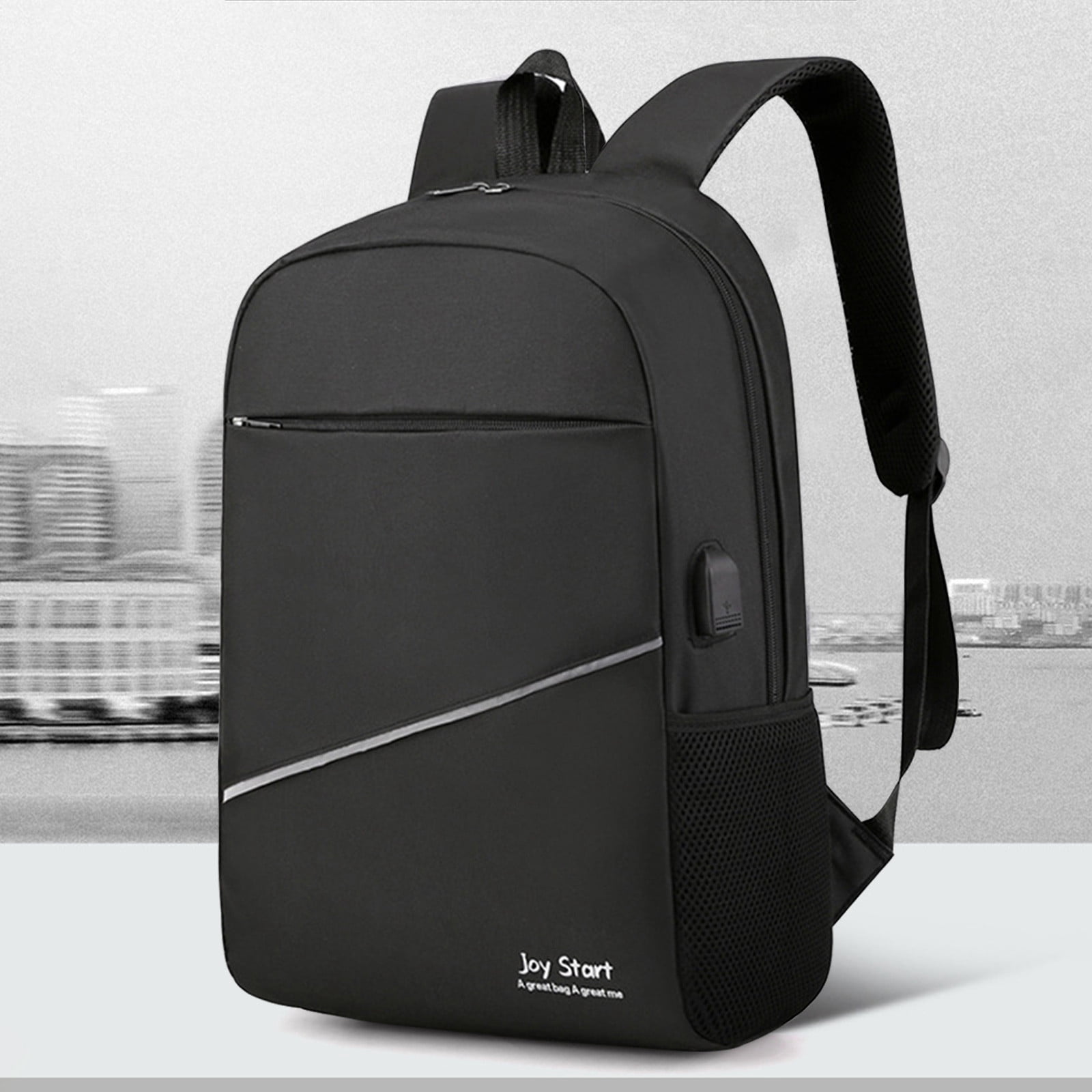 Laptop Backpack 15.6 Inch, Business Slim Laptops Travel With USB Charging Port, College School Computer Bag Gifts For Men And Women
