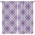 thumbnail image 1 of Mandala Geometry Design Extra Long Blackout Curtains, Scattered Round Big and Small Decorative 2-Panel Window Drapes, Dust-Proof Easy to Clean Window Treatments for Bedroom Living Room-W42xL54in, 1 of 5