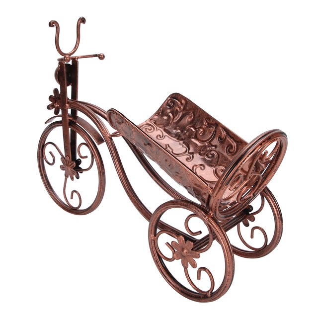 Wine Rack, Wine Bottle Stand, Tricycle Shape Displays And Stores Bike Shape Art For Bar Counter Home Decor Bronze