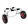 thumbnail image 1 of Universal Kayak Carrier, Kayak Canoe Cart Wheels Dolly Trailer, Foldable Kayak Go Cart Frame, Aluminum Pipe Double Kickstands, Inflation Solid Tire Wheels, 1 of 7