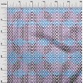 thumbnail image 3 of oneOone Velvet Light Blue Fabric Geometrical Sewing Craft Projects Fabric Prints By Yard 58 Inch Wide, 3 of 4