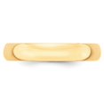 thumbnail image 3 of 14k Or Jaune Solide Poli Léger 4mm Ltw Demi-Rond Taille de Bande 13 Bague Bijoux Cadeaux pour Femmes, 3 of 3