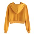 thumbnail image 5 of Ketyyh-chn99 Chemise à Manches Longues Femme Dames Décontractée Ample à Manches Longues Col Rond Tunique Ligne A Blouse Jaune,G, 5 of 5