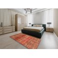 thumbnail image 4 of Ahgly Company Tapis d'Intérieur Ronds Abstraits Orange Tapis de Zone Abstraits, 4 Pieds Rond, 4 of 6