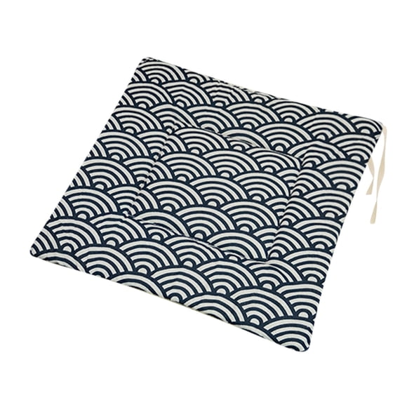 Coussin de Chaise Rectangulaire en Polyester et Lin Imprimé, Style Japonais, Coussin de Chaise Épais pour la Maison, Convient au Plancher de Futon