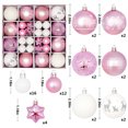 thumbnail image 3 of Pisexur Christmas Balls Ornaments for Xmas Tree, 44Pcs Shatterproof Christmas Tree Decorations, Tree Hanging Balls Christmas Balls Ornaments Set for Party Wedding Decoration, 3 of 6