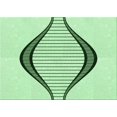 thumbnail image 1 of Ahgly Tapis Rectangulaire Lavable en Machine Intérieur Vert Menthe, 4 Pieds x 6 Pieds, 1 of 7