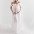 thumbnail image 1 of Vedolay Robe de Maternité Été Robe de Maternité Sans Bretelles Froncée Maxi Tube avec Poches Rose m, 1 of 4
