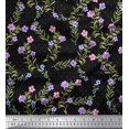 thumbnail image 1 of Soimoi Poly Georgette Tissu Dot, Feuilles & Tissu Imprimé Floral 1 Yard 42 Inch Wide, 1 of 3
