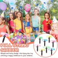 thumbnail image 2 of 12 Pcs Flying Saucer Flying Disc Toy Helicopter Toy Disco Flyers Include 4 String Launchers and 8 Flying Saucer Flying Disc Launcher Flying Toys Littl, 2 of 5