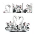 thumbnail image 4 of Crystal Swan Ornament Home Decoration Crafts Crystal Decoration Living Room, 4 of 5