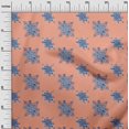 thumbnail image 2 of oneOone Georgette Viscose Fabric Floral Block Print Sewing Fabric BTY 42 Inch Wide, 2 of 4