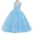 thumbnail image 4 of KAWELL Robe Princesse Lilas pour Fille, Robe de Bal en Tulle Brodé pour Enfants, 4 of 4