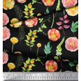 thumbnail image 2 of Soimoi Red polyester Georgette Fabric Fruits Decor Fabric Printed Yard 42 Inch Wide, 2 of 3