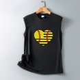 thumbnail image 2 of Birdeem Fashion Women Printing Round-Neck Sleeveless Block Shirts Tunic Tee Tops, 2 of 5