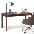 thumbnail image 2 of Allora Contemporary Computer Desk in Distressed Charcoal Brown, 2 of 11