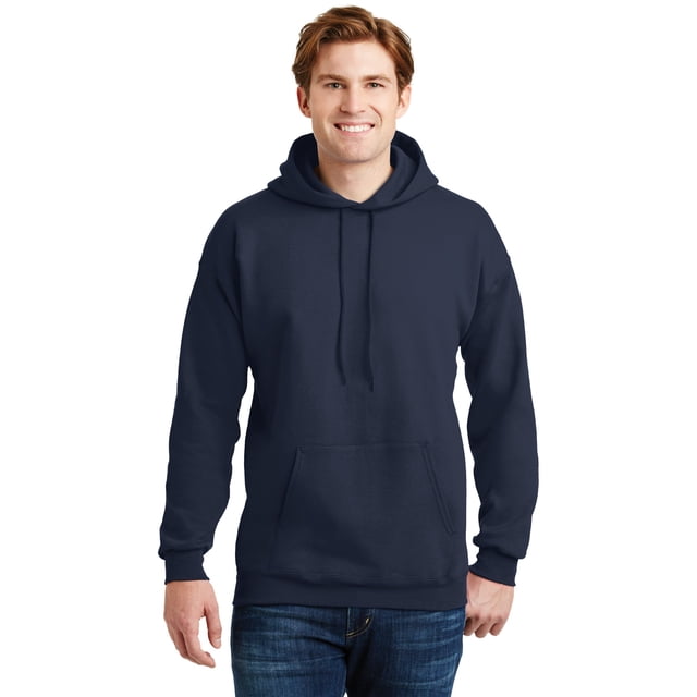 Hanes Chandail à Capuchon en Molleton pour Adulte en Coton Ultime, S, Marine