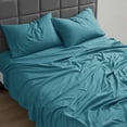 thumbnail image 2 of Nestl Split King Sheet Set, 1800 Series Microfiber Deep Pocket 4 Piece Bed Sheet Set, 2 of 8