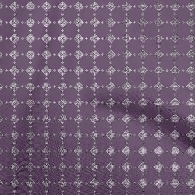 oneOone Polyester Spandex Violet Fabric Geometric Dress Material Fabric Print Fabric By The Yard 56 Inch Wide